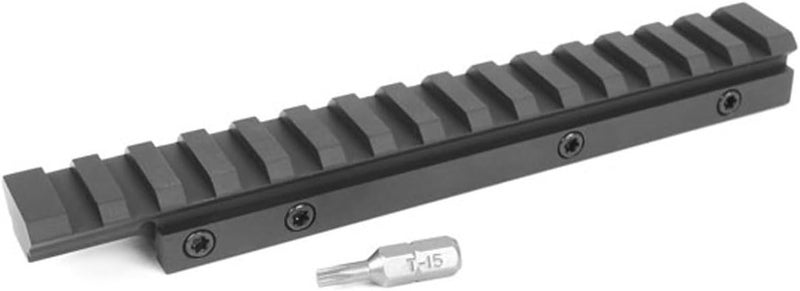 EGW HD CZ 457 Picatinny Rail Scope Mount – 0 MOA, CNC Machined 7075‑T6 Aluminum, Matte Black, Made in USA, Includes Mounting Hardware. Clamp On Base for 11MM Dovetail - Image 1
